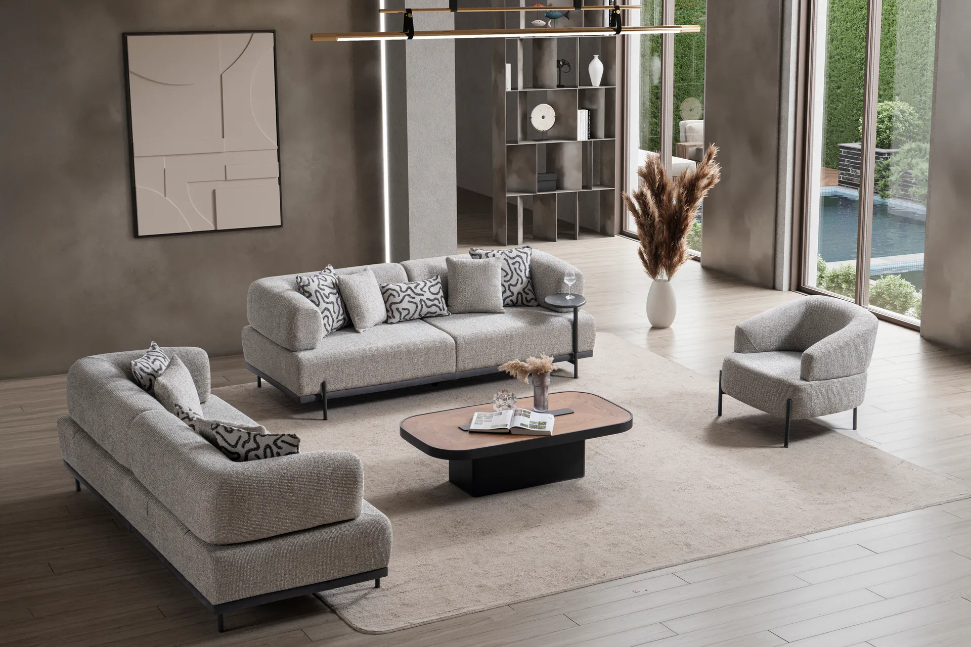 Verona Gri Koltuk Takımı